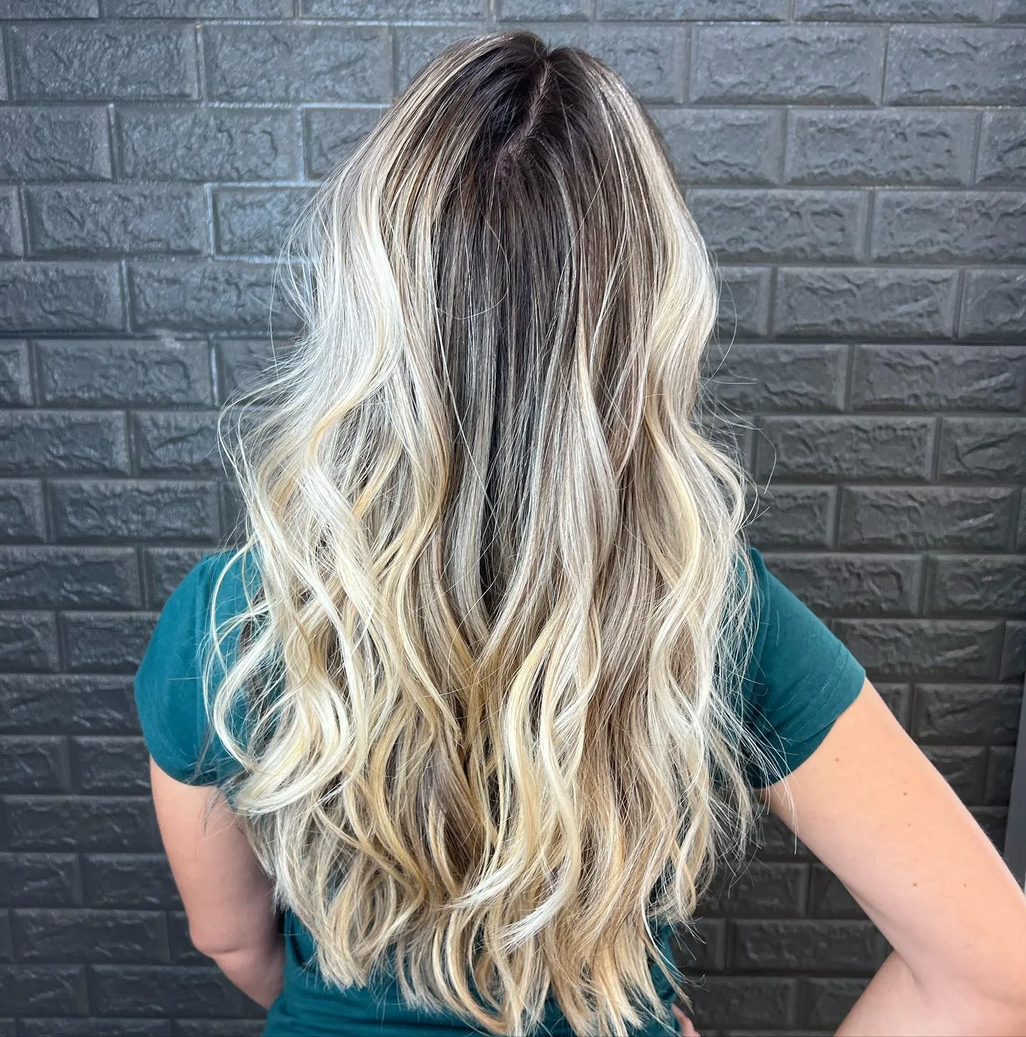 Hair styling result — look 1