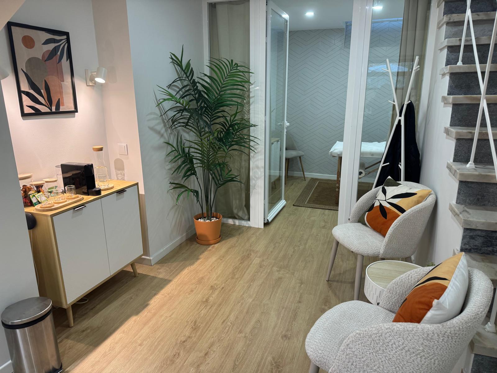 Sala de espera acolhedora